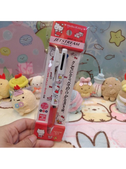 日本製造 Hello Kitty jetstream 三色原子筆