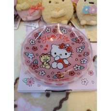 日版hello kitty 玻璃小碟/ 豉油碟(粉紅款)