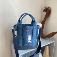 刺繡貓貓手袖/跨肩袋