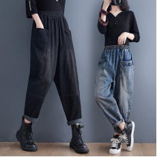 (F10491) 牛仔褲 (大碼款)