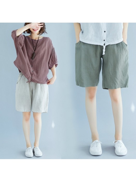(綠L有現貨)(F5264) 短褲 (大碼款)
